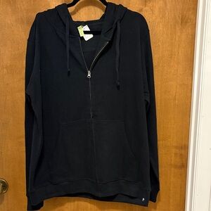 487. Econscious Black Full-Zip Hooded Sweatshirt